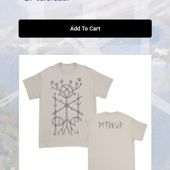 Myrkur Dronning Ellisiv tee in natural white - Picture 6 of 6